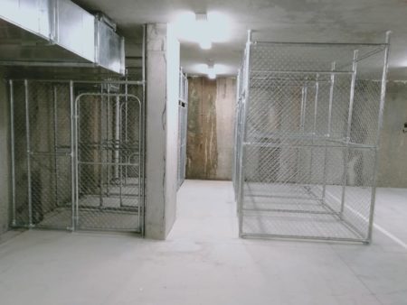 custom metal mesh storage cages